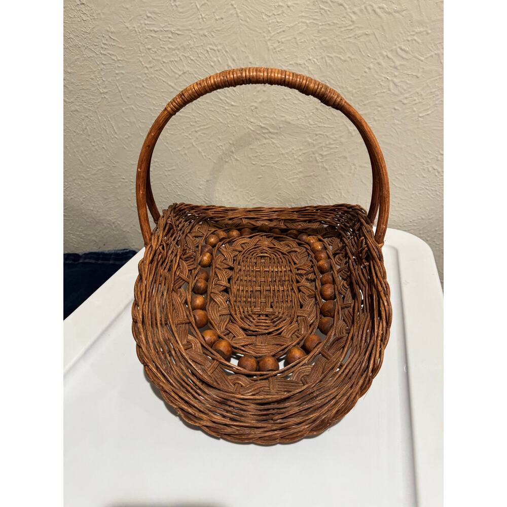 Vintage Woven Gathering Basket Phillipines - Picture 12 of 12